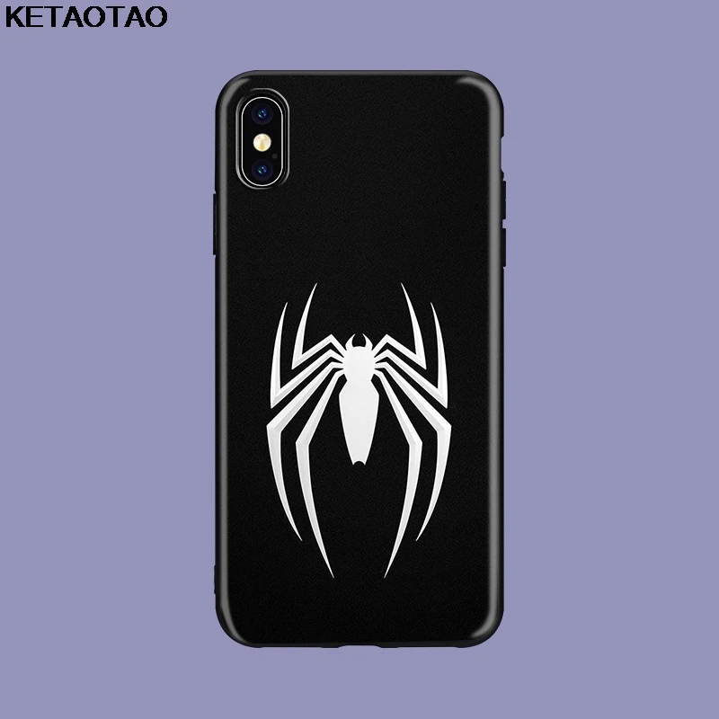 KETAOTAO супергерой Marvel Человек-паук вдали от дома логотип для samsung galaxy S7 S8 S9 S10 edge Note чехол Мягкий ТПУ резиновый силиконовый - Цвет: Золотой