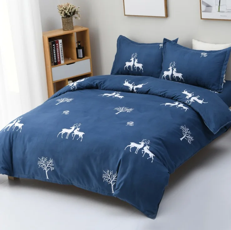 

Комплект постельного белья в американском стиле, супербольшие размеры, с пододеяльником и сердечками, Комплект постельного белья для дома