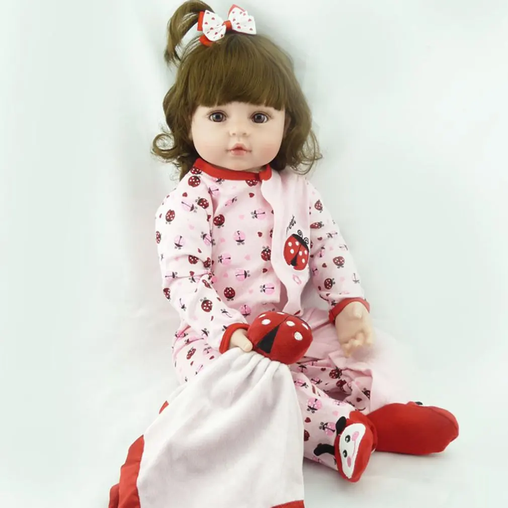 55 см мягкие виниловые куклы Reborn Baby, ручная работа, дизайн, ткань, тело, силикон, реалистичные, живые, куклы, игрушки для детей, рождественские, для девочек