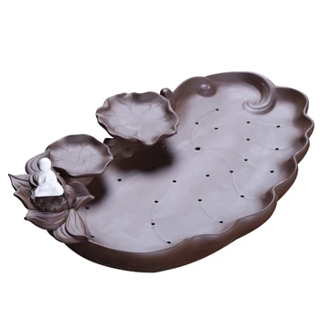 

Travel Tea Set Suit Yixing Tea Tray Lotus Leaf Do Blister Disc Gift