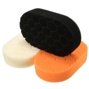 

3pcs Buffing Sponge Polishing Pad Sets Hand Finishing Applicator Pads Set For Car Polisher Wax Buff