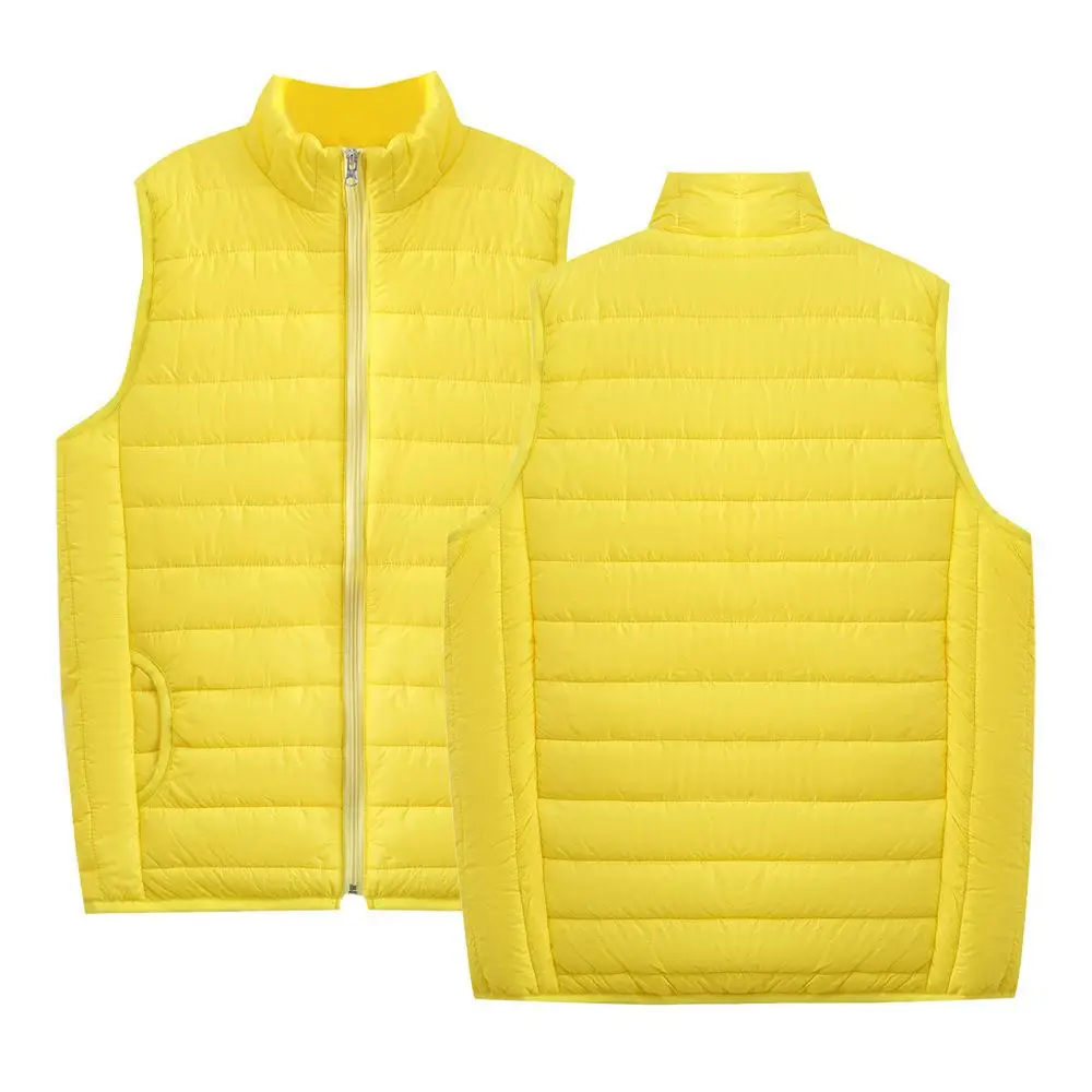 Верхняя одежда с капюшоном для молодых девушек, пальто серебряного цвета размера плюс, зимний теплый пуховик с длинным рукавом, удлиненный пуховик на утином пуху, Размер 3XL 4XL - Цвет: Yellow sleeveless