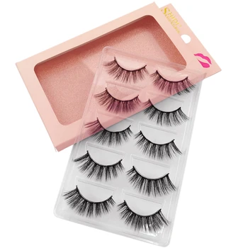 

5 Pairs Mink Eyelashes Natural Long 3d Mink Lashes Hand Made False Eyelash Full Strip Lashes Makeup 3d False Lash G901