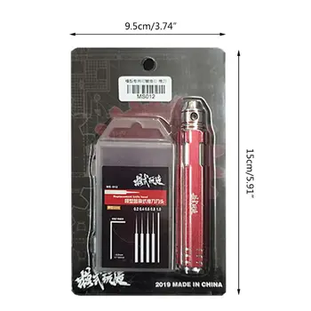 

Resin Model 5 In 1 Carver Line Nicking Tool with 5 Pcs Replaceable Blades T5EC