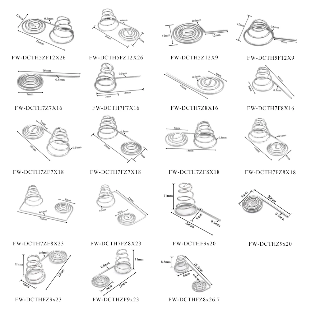 Finewe Remote Control Battery Spring Aa Spring Aaa Nickel Wire Positive