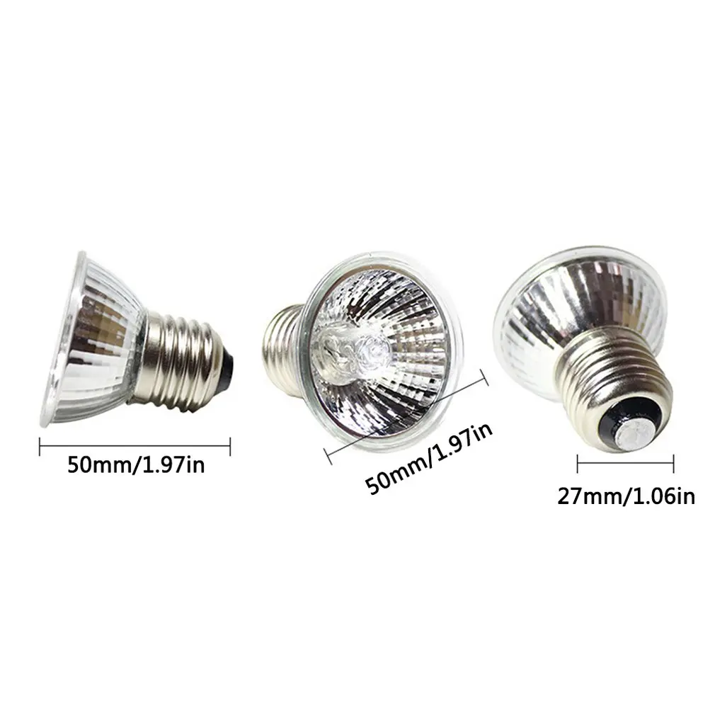 Turtle Back Light Bulb Full Spectrum Sun Light Reptile Amphibians UVB+UVA Dimmable Lizard Heater Pet Products Low Consumption