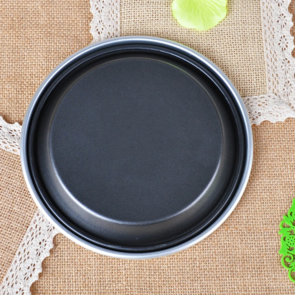 Wiilii 6-12 ''алюминиевая форма для пиццы круглый поднос антипригарный стандартный вес широкий обод лист духовки для торта Формы для выпечки инструмент для выпечки Форма для торта