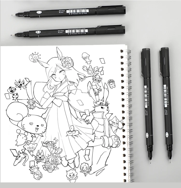 1pc Professional drawing marker pen Art scriptliner pen bullet journal pen painting Outline Pen base for markers Art supplies