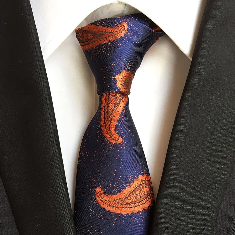 Necktie Элегантный Мужской Жаккардовый Пейсли цветок свадьба вечеринка праздник узкий галстук на шею полиэстер 8 см Шелковый Цветочный бизнес подарок галстук - Цвет: Necktie