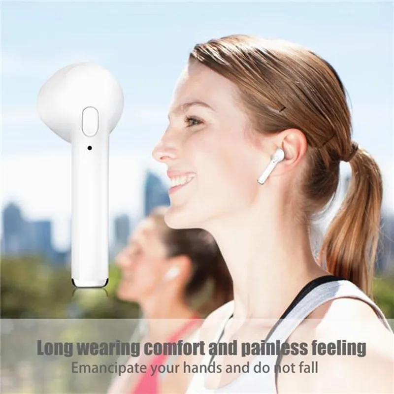 Беспроводные стереонаушники I7 Bluetooth с TWS зарядным хабом для спорта i7S bluetooth