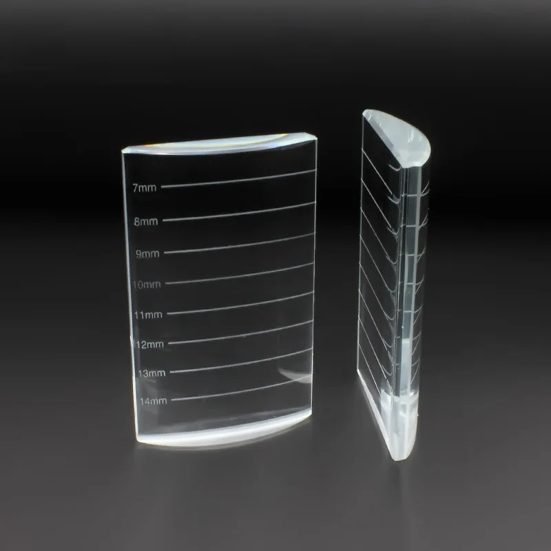 

U Bend Eyelash Extension Tool Jade Stone Curved Crystal with Scale Eyelashes Stand Pad Pallet Eyelash Glue Holder High Quality