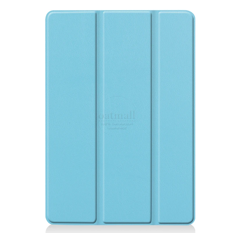 Для Apple iPad 10,2 чехол для телефона Smart Cover для iPad 10,2 дюймов кожаный чехол Подставка Авто Сон Trifold Fundas - Цвет: sky blue
