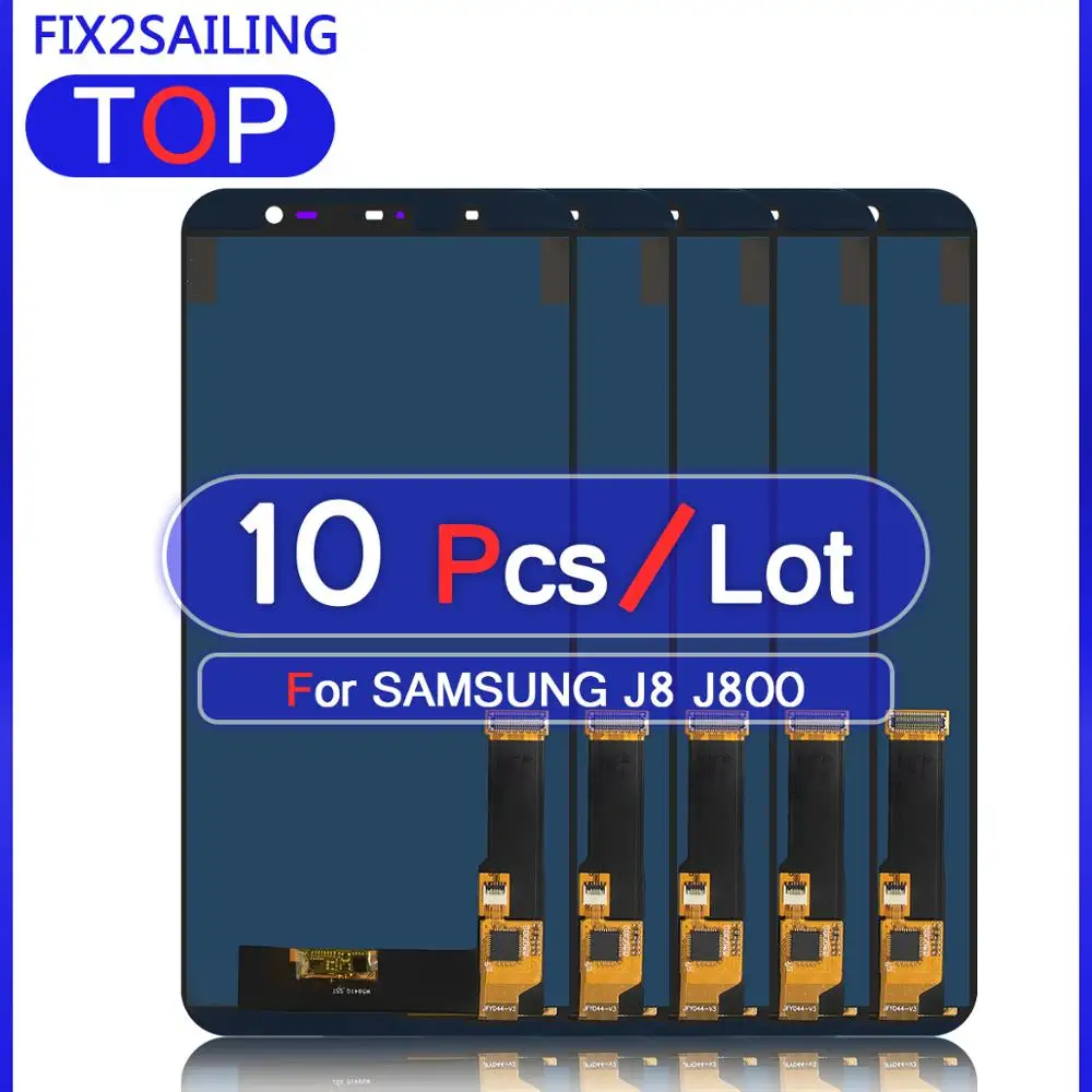 10 шт. сенсорный ЖК-экран 6 0 ''для Samsung Galaxy J8 2018 J800 J800F J810 J810F | Мобильные телефоны