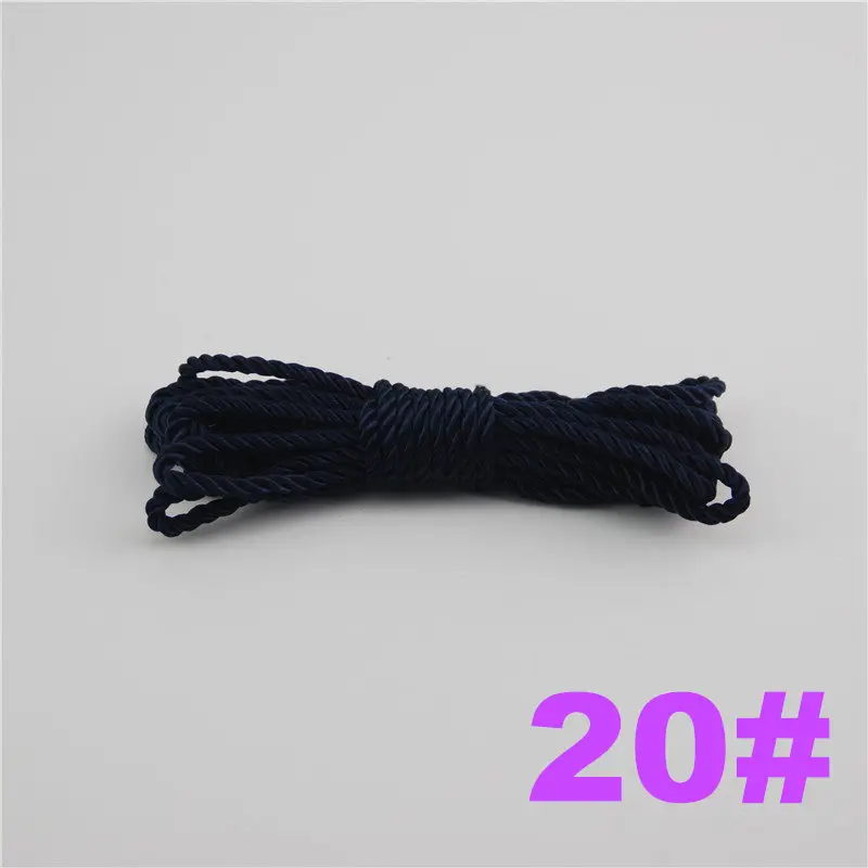 FASMILEY DIY Cord Jewelry findings 3 мм плетеный Канат мульти сплошной Цвет витая нить DIY аксессуары строка товарами на расстоянии до 20 м DS217 - Цвет: 20