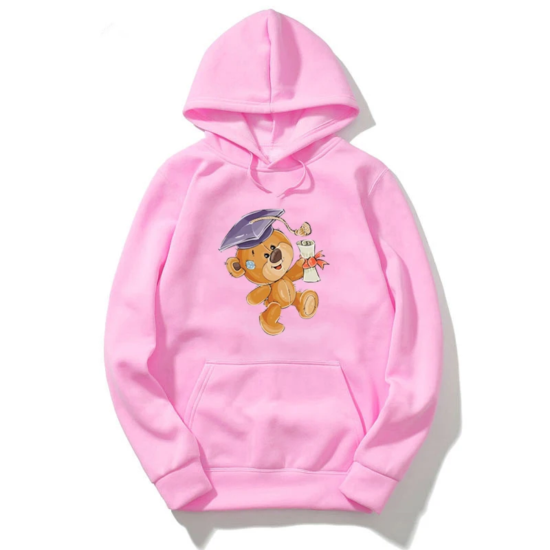 Hoodies 7 Модная толстовка с капюшоном для мальчиков; Цвет черный, розовый, белый; толстовки с принтом медведя для маленьких девочек; зимняя теплая одежда для девочек; Bluza Dla Dziewczynki - Цвет: Hoodies 7