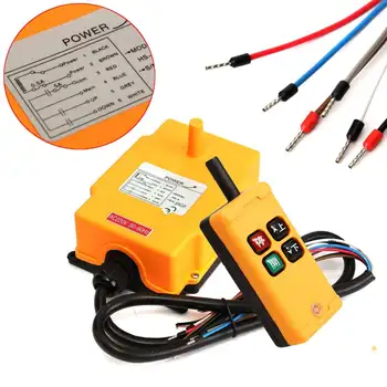 

Industrial Remote Control System HS-4 Wireless Switches Hoist Crane Control Lift Crane 1 Transmitter 1 Receiver 4 Channels