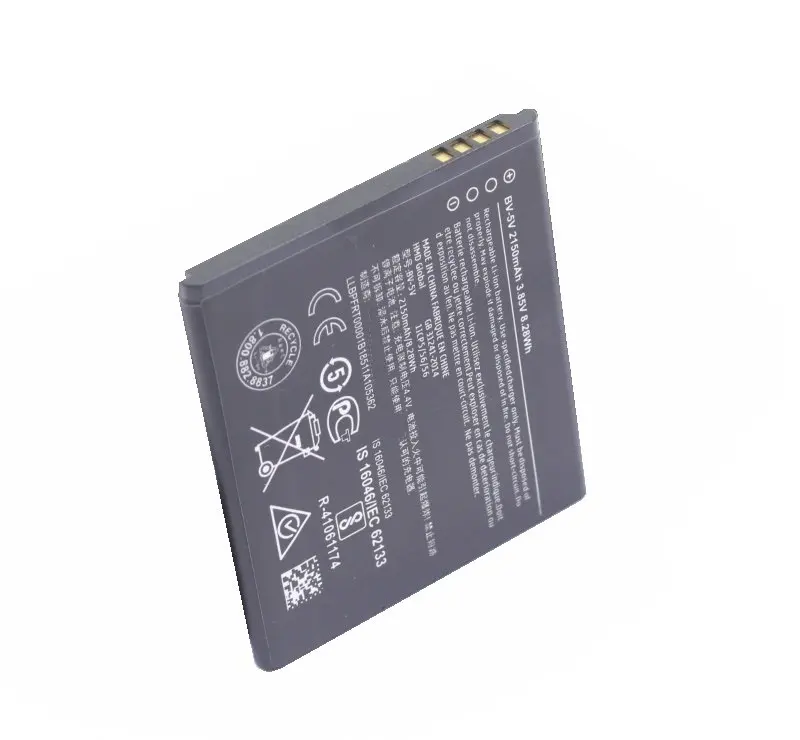 

1x 2125mAh 0 Cycle 100% New BV-5V BV 5V Mobile Phone Batteries For Nokia 1 TA-1047 BV5V High Quality Battery