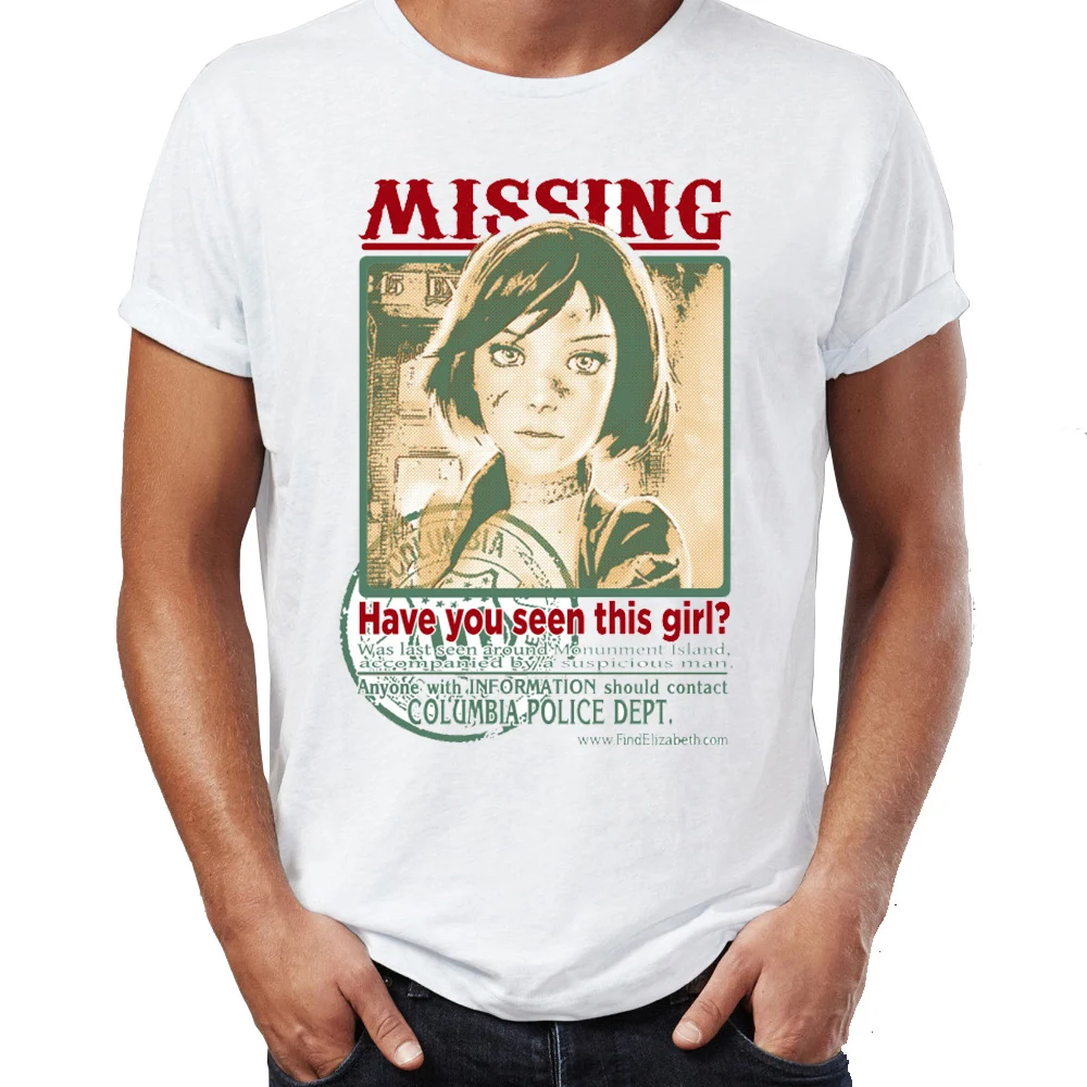 

Men's T Shirt Have You Seen This Girl Elizabeth Bioshock Awesome Artwork Printed Tee