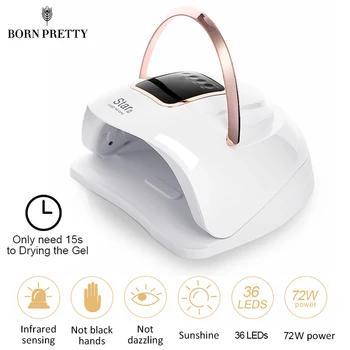 

72W Nail Dryer UV LED Nail Lamp 15s Fast Dry For Drying All Gel Nail Polish Nail Art Manicuring Tool With Auto Sensor