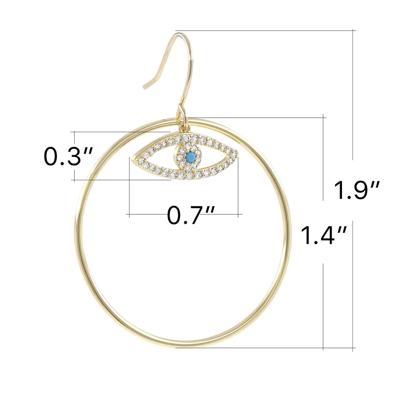 gold hoop circle earrings