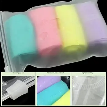 

1pcs Travel Waterproof Storage Bags Organizer Bag Transparent Lock Frosted Zip Plastic Bags V7D4