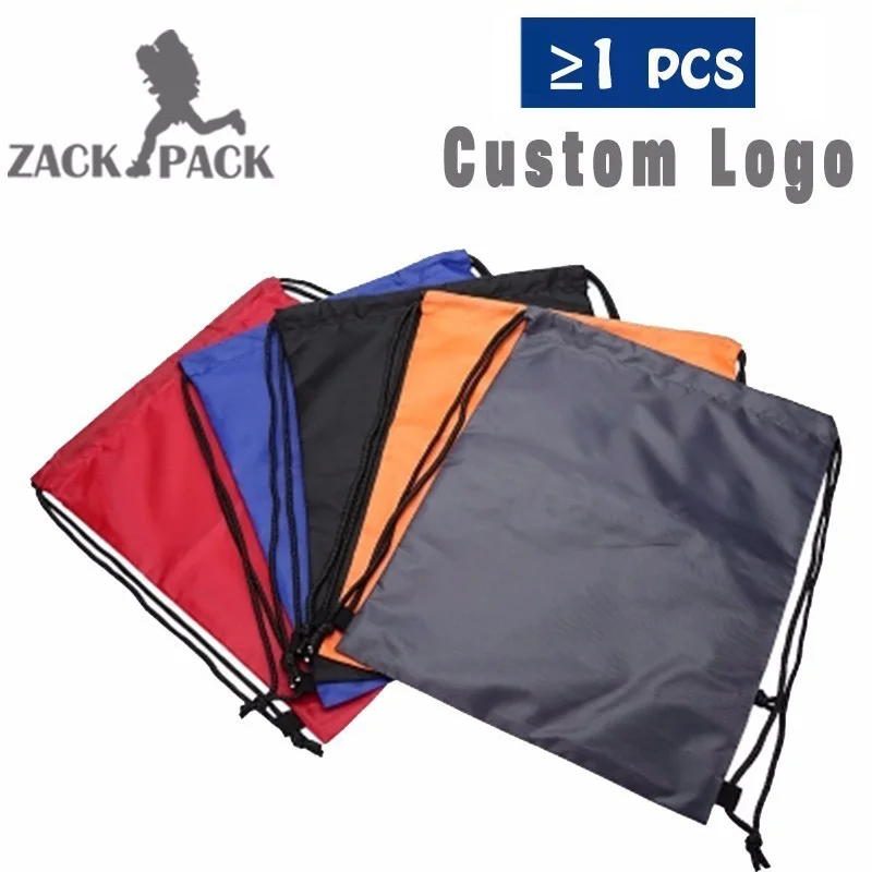 Zackpack сумка на шнурке спортивный водонепроницаемый рюкзак пакет карман на заказ Печать логотипа для мужчин женщин студентов