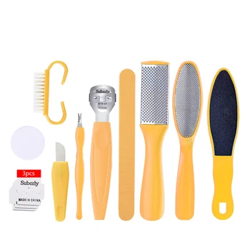 

Professional 10pcs/set Pedicure Tool Foot Care File for Feet Heels Toe Cuticle Kit File Pedicure Set Beauty Pusher Remover Tool
