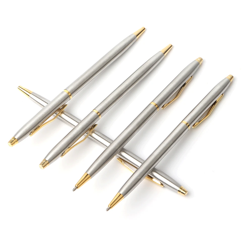 20 Piezas Recambios Bolígrafo Metal Negro - Tinta Suave Y Duradera Para Bolígrafos Giratorios Oficina Escuela Y Hogar
