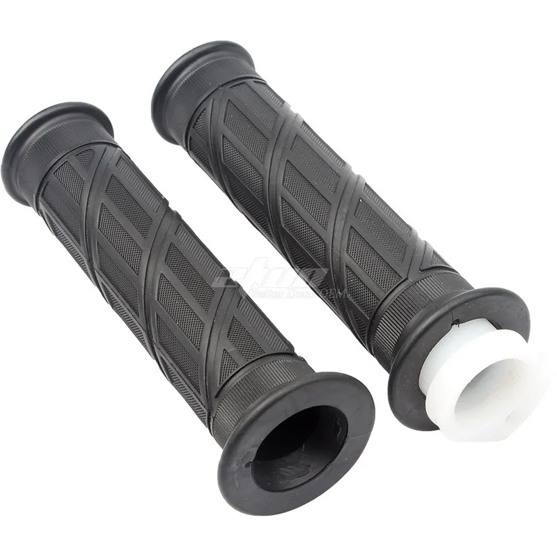 1 Paio Di Protezioni Per Manopole In Gomma Nera Universale Per Moto Atv Off Road Scooter Honda Yamaha