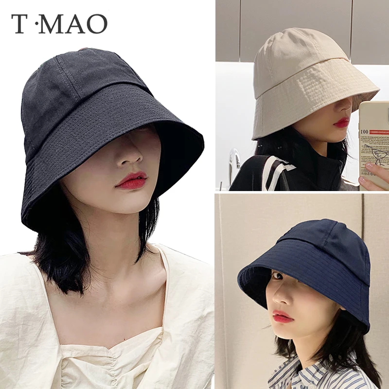 

T-MAO Women Bucket Hat Fisherman Hat Cotton Graffiti Crayons Cotton Cute Kpop Print Fashion Men's Caps Sun Hats for Women