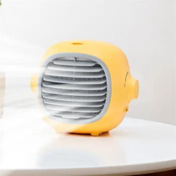 

Mini Home Air Conditioner Portable Air Conditioning Personal Space Air Cooler USB Rechargeable Humidifier Air Cooling Desk Fan