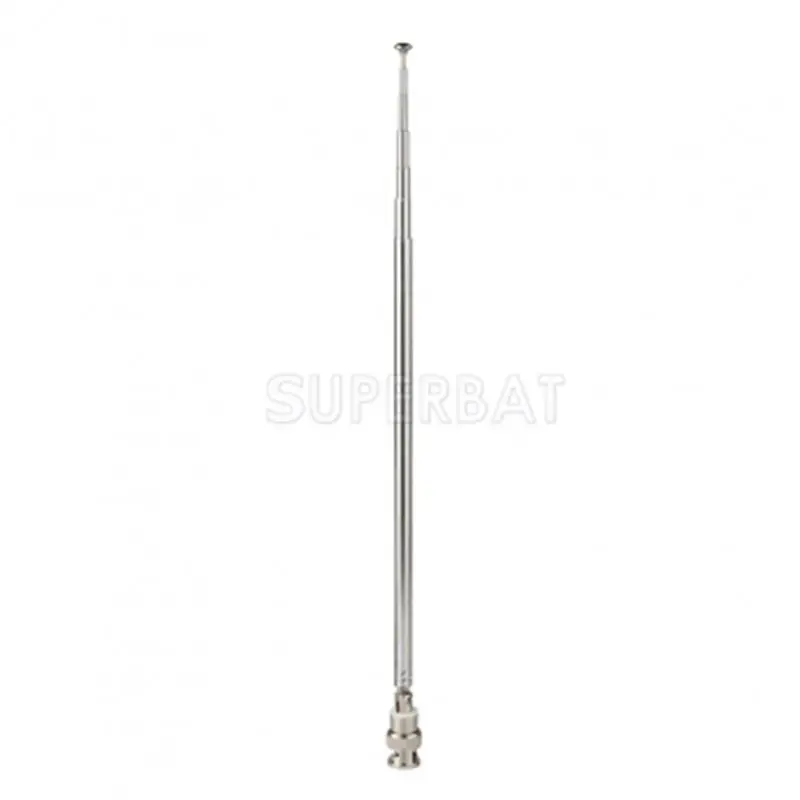 Superbat HF VHF UHF 116cm Telescopic Antenna 7 Sections for Uniden Whistler Police Radio Scanner Two Way Radio Frequency Counter