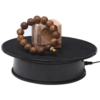 

Rotary Display Stand 360 Degree Jewelry Watch Phone Ring Holder Display Adjustable 2 Speed Turntable 20CM