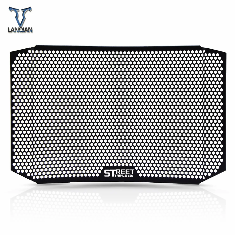 Motorcycle Accessories CNC Radiator Guard Protector Grille Grill Cover For Triumph Street Triple 675 R Radiator Guard 2014-2016