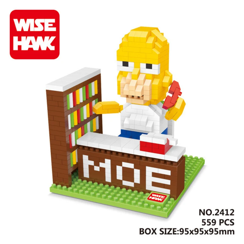 

Homer Diamond Building Blocks Maggie Classic Cartoon Figures ClassicToys Micro Blocks For Kids 560pcs+ Mini Bricks