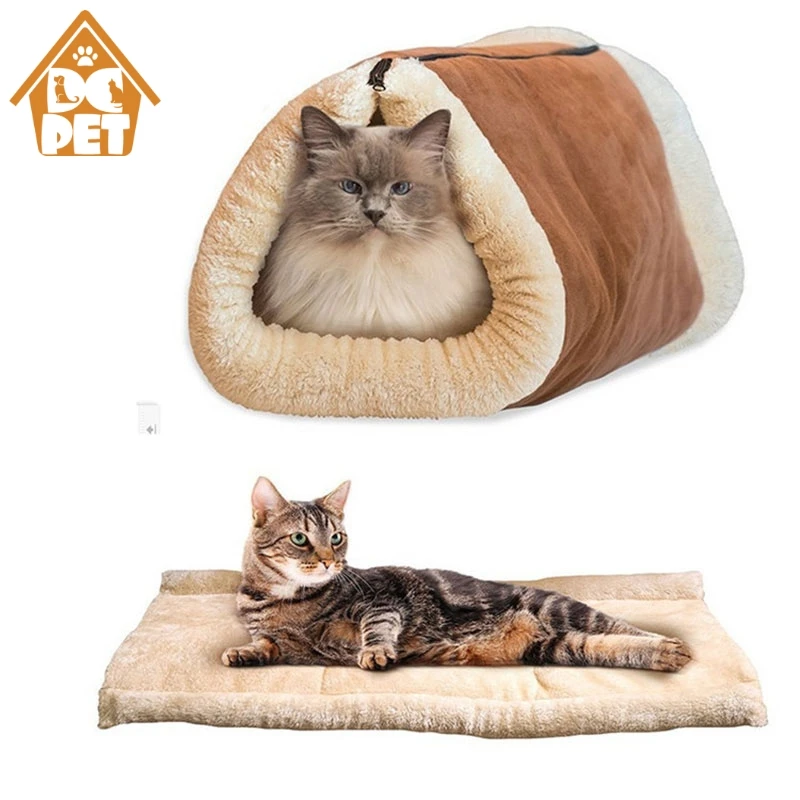 

Cute Cat Sleeping Bag Warm Pet Bed For Small Cat And Dog Cat House Lovely Soft Pet Cat Mat Cushion Pet Products Washable