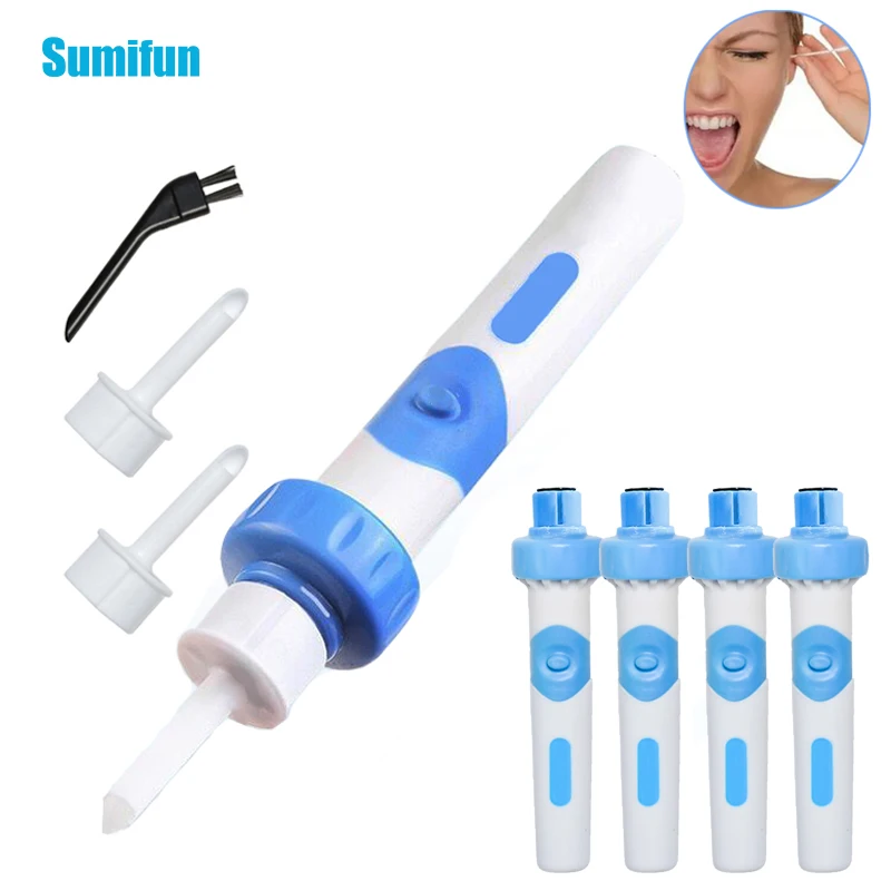 

Sumifun 1/2/3/5 Sets Electric Ear Cleaner Painless Soft Ear Wax Cleaning Pick Removal Electric Vacuum