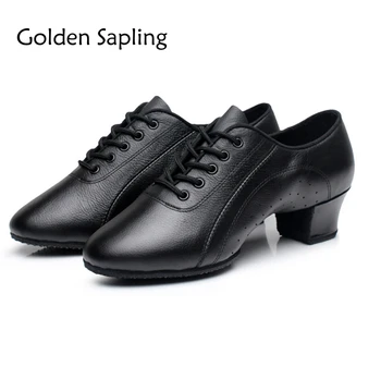 

Golden Sapling Women's Sneakers for Dancing Breathable Genuine Leather Dance Shoes Women GYM Ballroom Latin Jazz Tango Tap Shoes