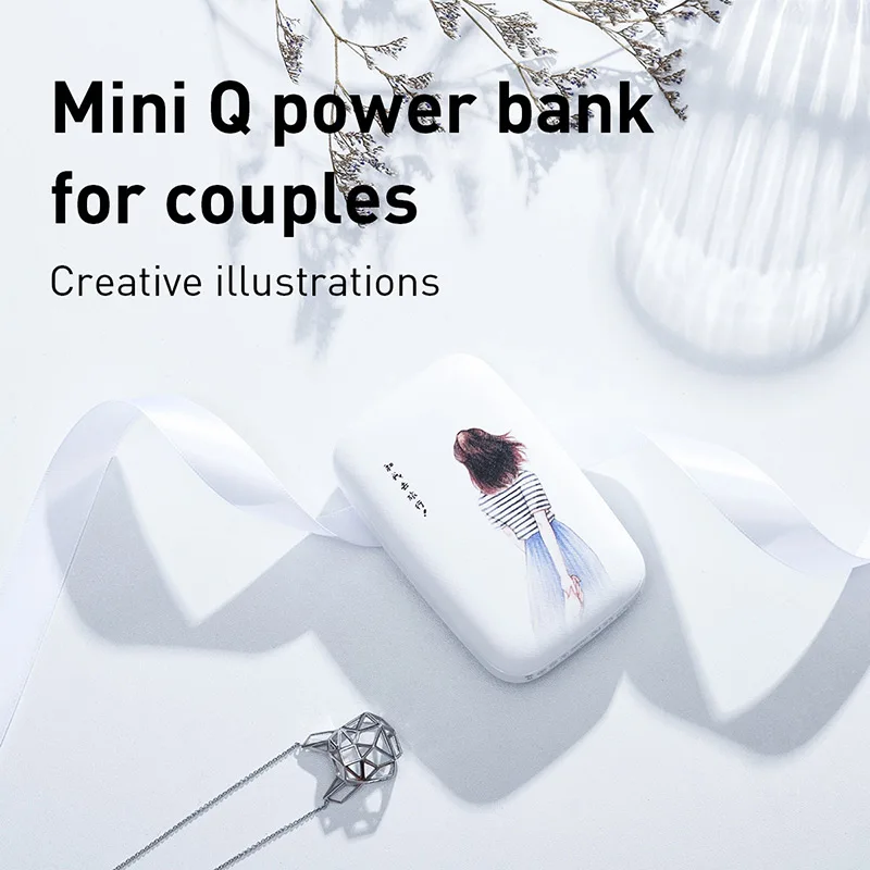 Baseus Mini 10000 мАч Внешний аккумулятор быстрая зарядка внешний аккумулятор портативный type-C внешний аккумулятор для iPhone XS XR X huawei samsung S10