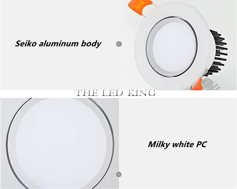 COB LED Downlights Real 3W 5W 9W 12W 110V-240V White Ceiling Spot Lamp 2.2 Inch 55mm 75mm Cut Hole No Flicker Lighting Fixtures