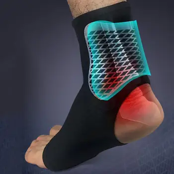 Enkel Ondersteuning Compressie Band Achillespees Brace Verstuiking Beschermen Enkelbrace Ondersteuning Pad Verstelbare Enkel Protector Voetbal