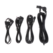 1/2/3/5m 2 Pin штепсельная вилка европейского стандарта на правый угол поворота влево Рисунок 8 C7 штекер Мощность кабель