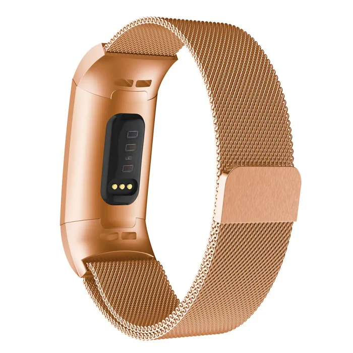 Сменный металлический браслет с магнитной петлей для FitbitCharger 3 VH99