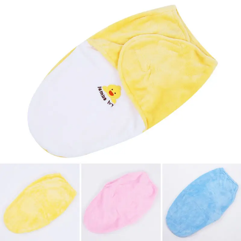 Brand New Newborn Kids Baby Warm Cotton Swaddling Blanket Sleeping Bags Swaddles Warp Cotton Warm Cartoon Sleeping Bags