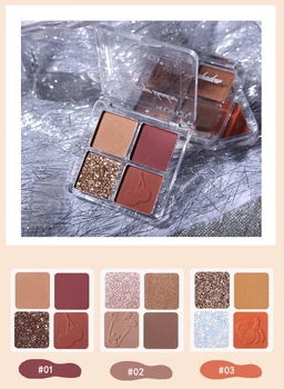 

Eye Shadow Matte Pearlescent Eye Shadow Pigment Palette Makeup Cosmetics Eyeshadow Maquillaje Maquiagem Cosmetics 4 Colors