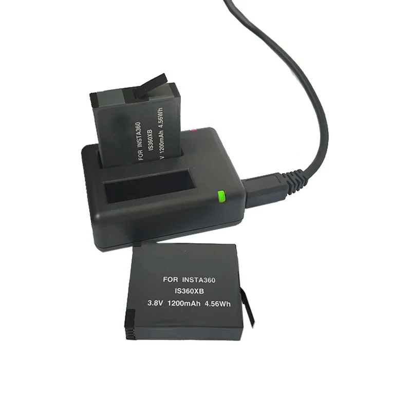 Зарядное устройство для камеры с двумя портами Usb, поддержка Micro type-c, быстрая зарядка, аксессуары для камеры, для Insta 360 One