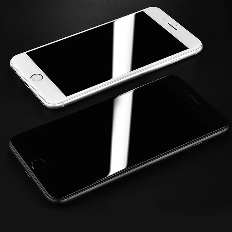 50D полное покрытие из закаленного стекла для iphone 8 7 Plus 6 6s стекло протектор экрана на iphone X XS MAX XR 5 5S SE защитное стекло