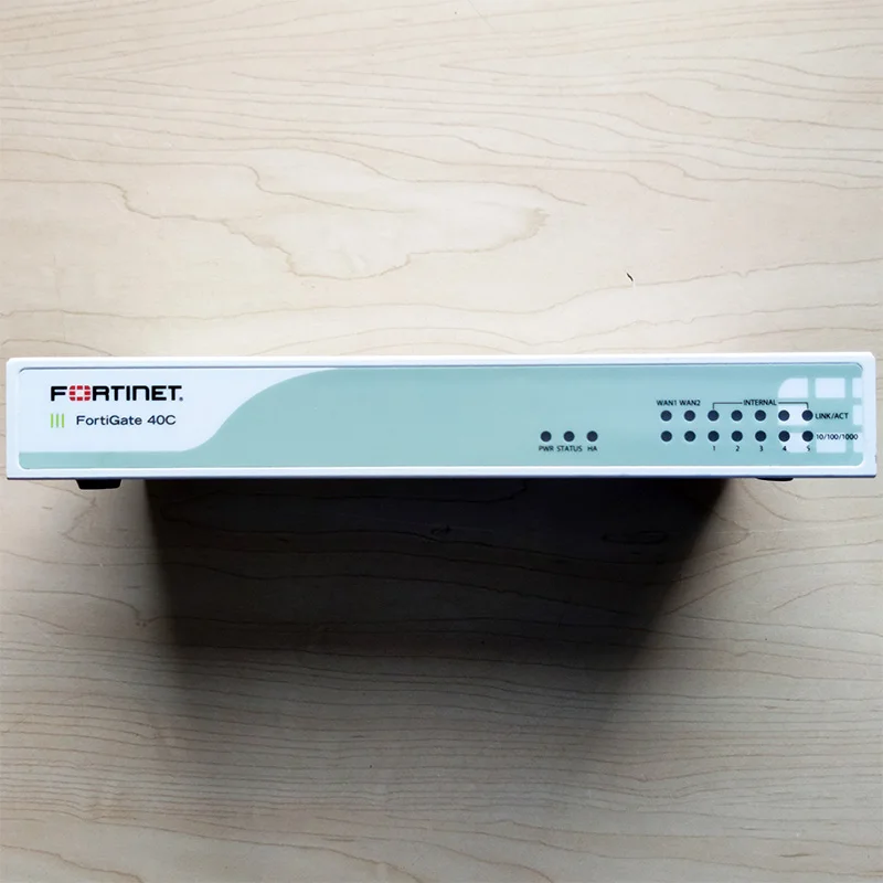 90% FortiGate 40C Fortinet tower брандмауэр полный гигабитный интерфейс подходит для vpn-обучения начинающих