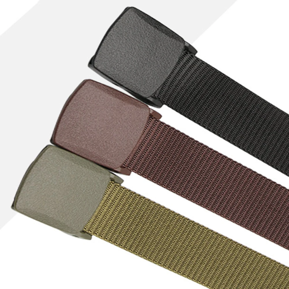 Модные регулируемые мужские ремни, однотонные, с пряжкой, для брюк ...