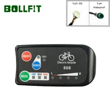 BOLLFIT KT светодиодный дисплей 880 36 в 48 в электрический велосипед интеллектуальная панель управления дисплей электрический велосипед